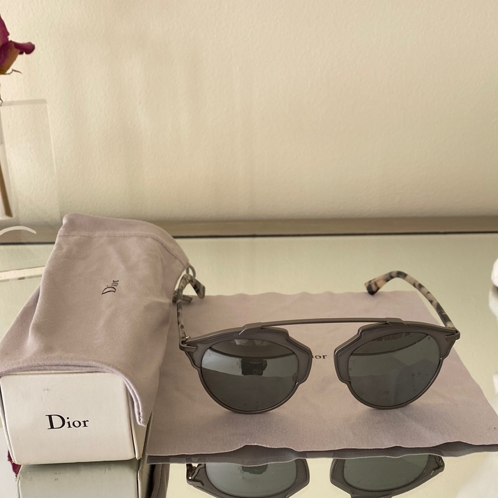 Silver Dior Sunglasses